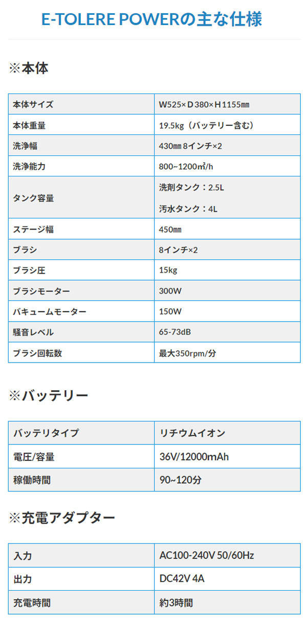 大一産業 イートレール パワー- 小型自動床洗浄機 11