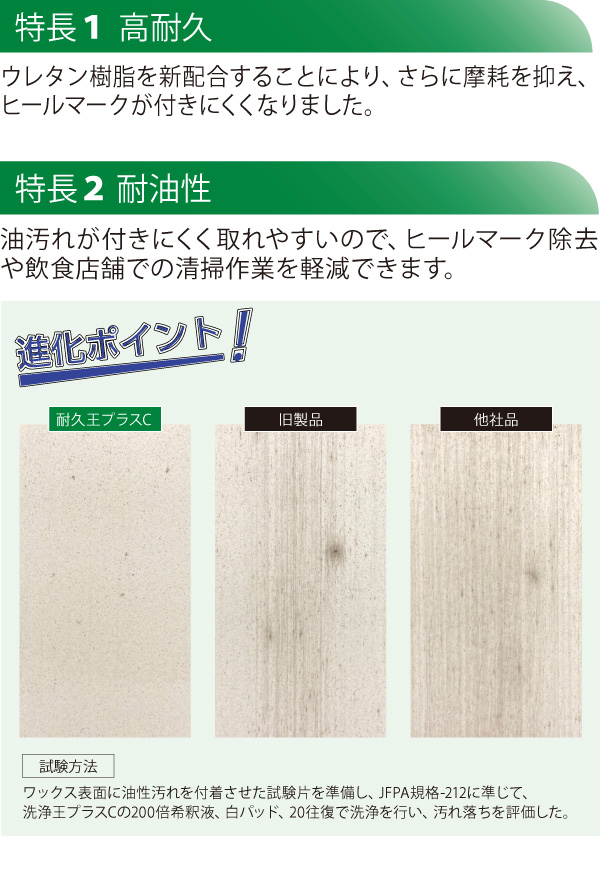 シーバイエス 耐久王 プラスC [18L 業務用高耐久床用樹脂仕上剤-床ワックス