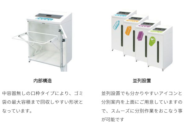 ミヅシマ工業 リサイクルボックス2 210L 210-0980 ※受注生産品 - 2