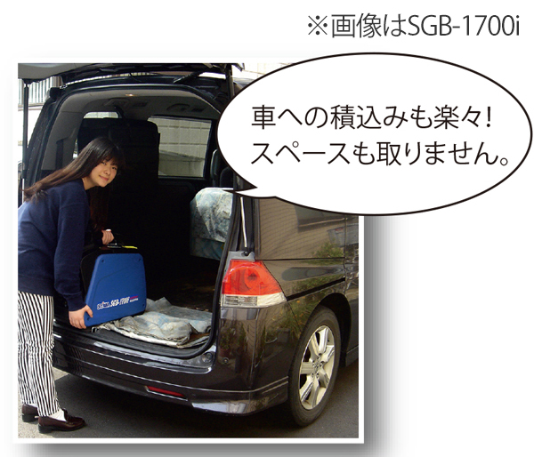 精和産業 ガソリン発電機 SGB-1000i - 軽量・コンパクトで持ち運び楽々！大型両面パネルでメンテナンス容易 03