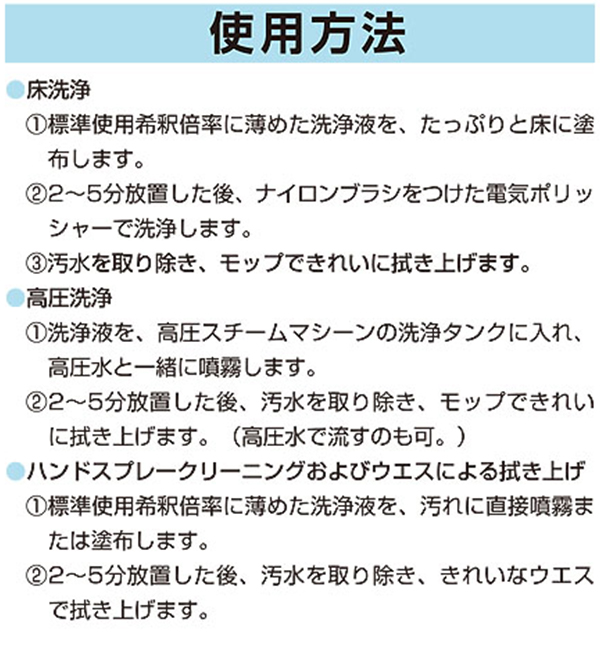 ミッケル化学（旧スイショウ＆ユーホー）工場用洗剤 一般用［20kg