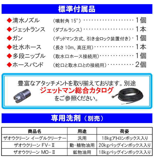 蔵王産業 ジェットマン PWC1817 - 常温水(コールド)高圧洗浄機 03