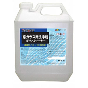 つやげん MUK ガラスクリーナー [4L ×4] - 業務用ガラス洗浄剤 【代引